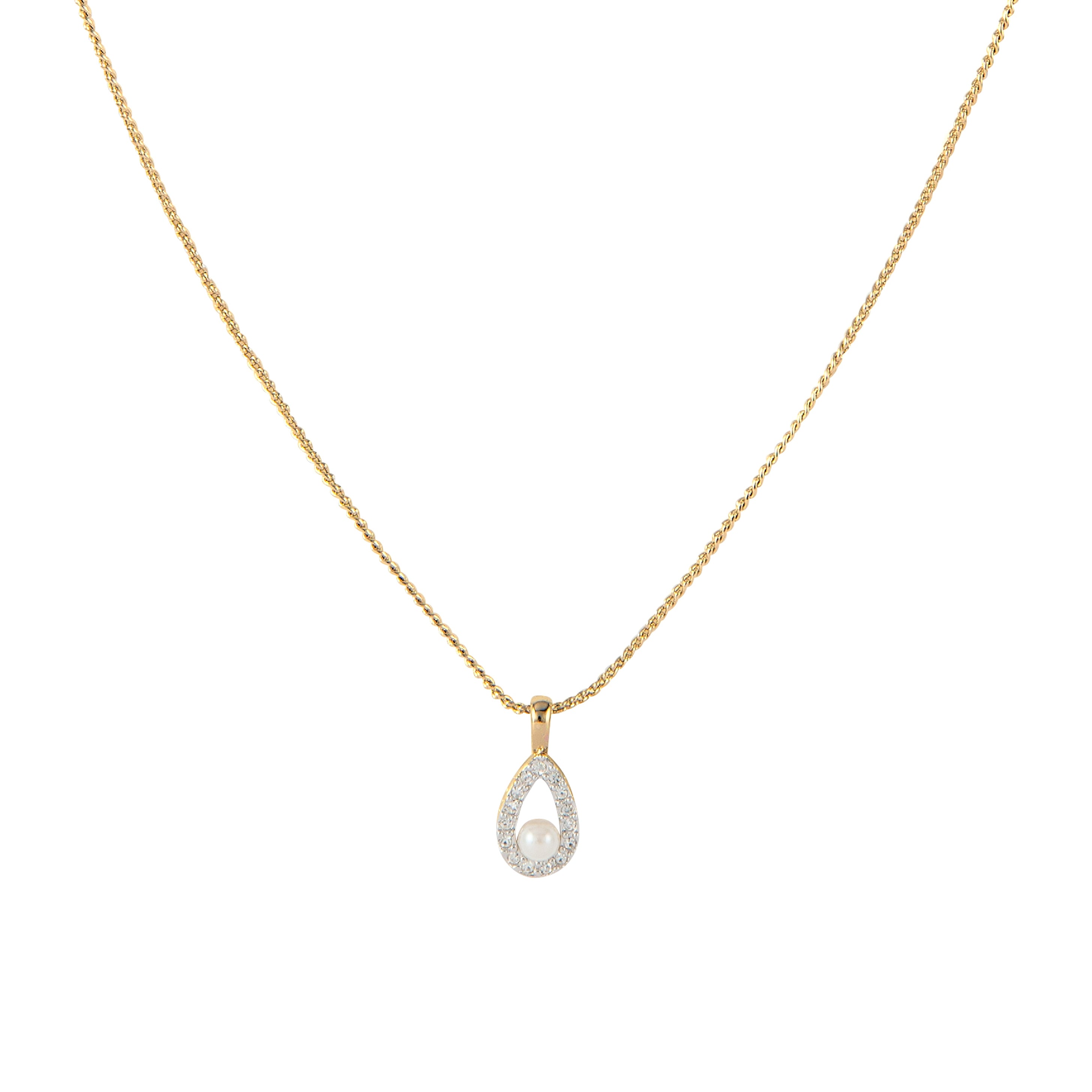 1980s Vintage Nina Ricci Pearl Drop Pendant Necklace