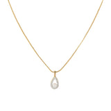 1980s Vintage Nina Ricci Pearl Drop Pendant Necklace