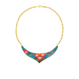 1980s Vintage Cloisonné Necklace