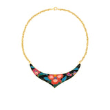 1980s Vintage Cloisonné Necklace