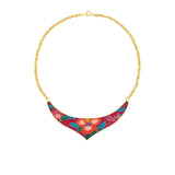 1980s Vintage Cloisonné Necklace