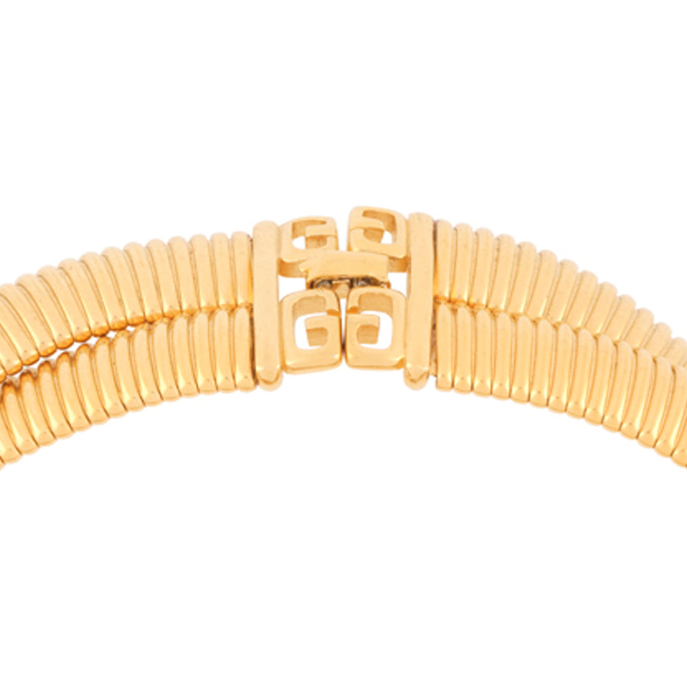 1980s Vintage Givenchy Flex Twist Collar Necklace