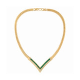 1980s Vintage Christian Dior V-shaped Necklace