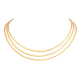 1980s Vintage Triple Chain Necklace