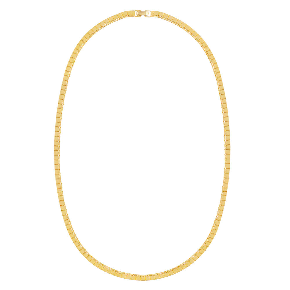 1980s Vintage Monet Square Link Necklace