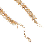 1960s Vintage Trifari Brushed Leaf Necklace
