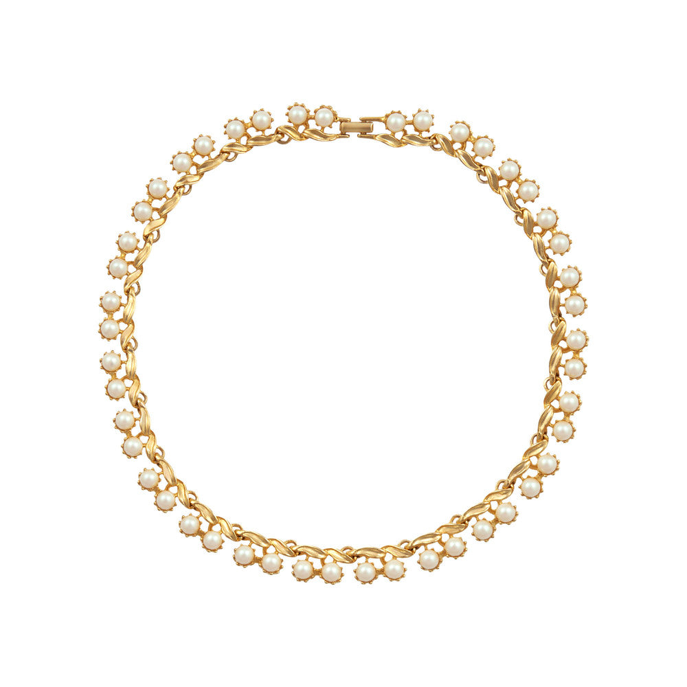 1980s Vintage Swarovski Pearl Necklace