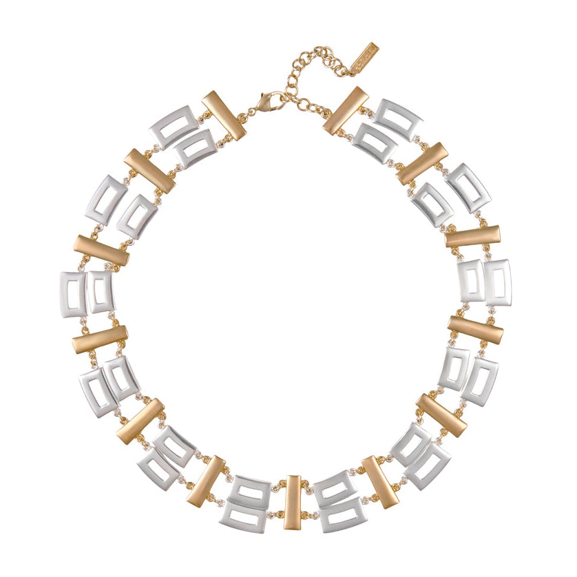 1990s Vintage Napier Geometric Necklace