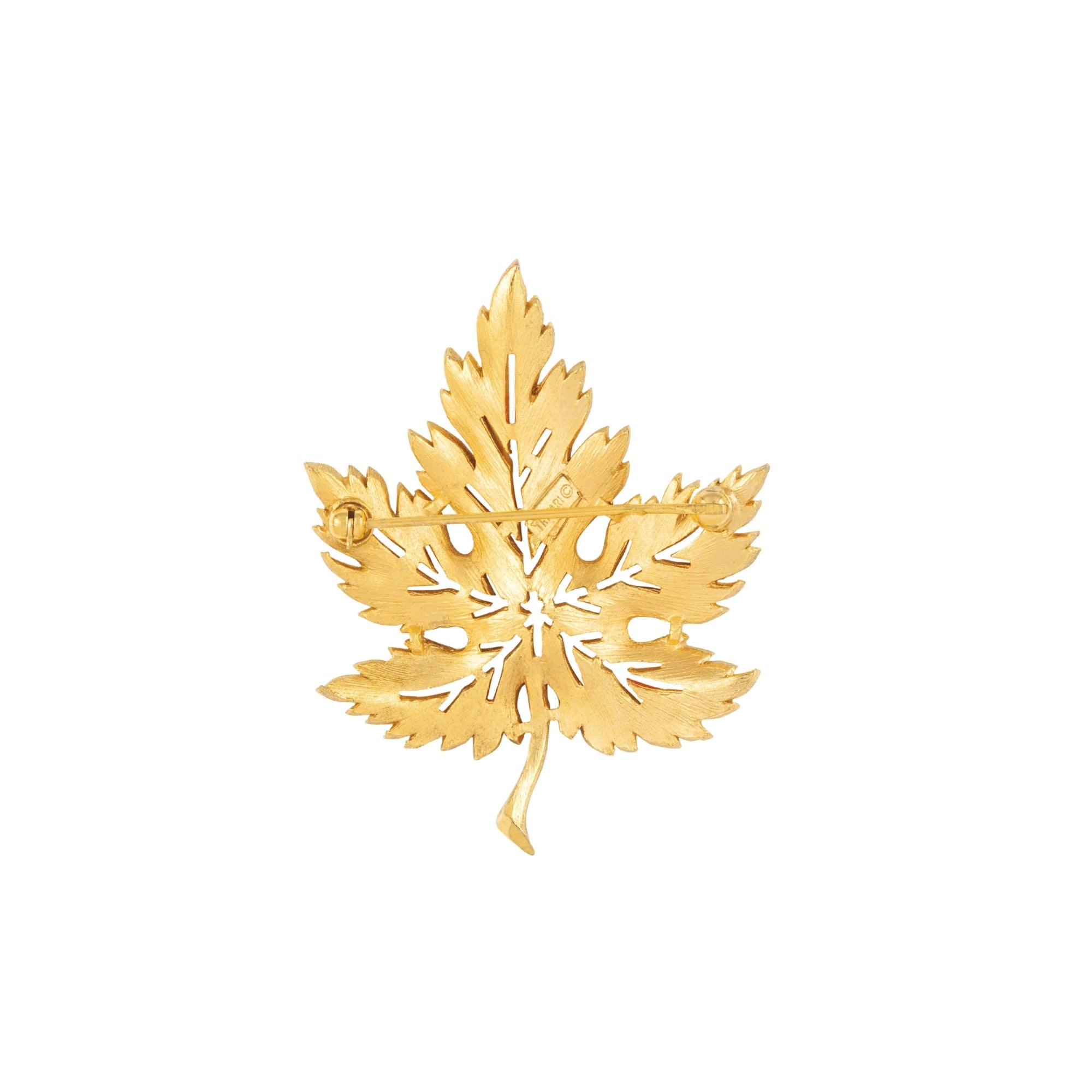 1960s Vintage Trifari Maple Leaf Brooch
