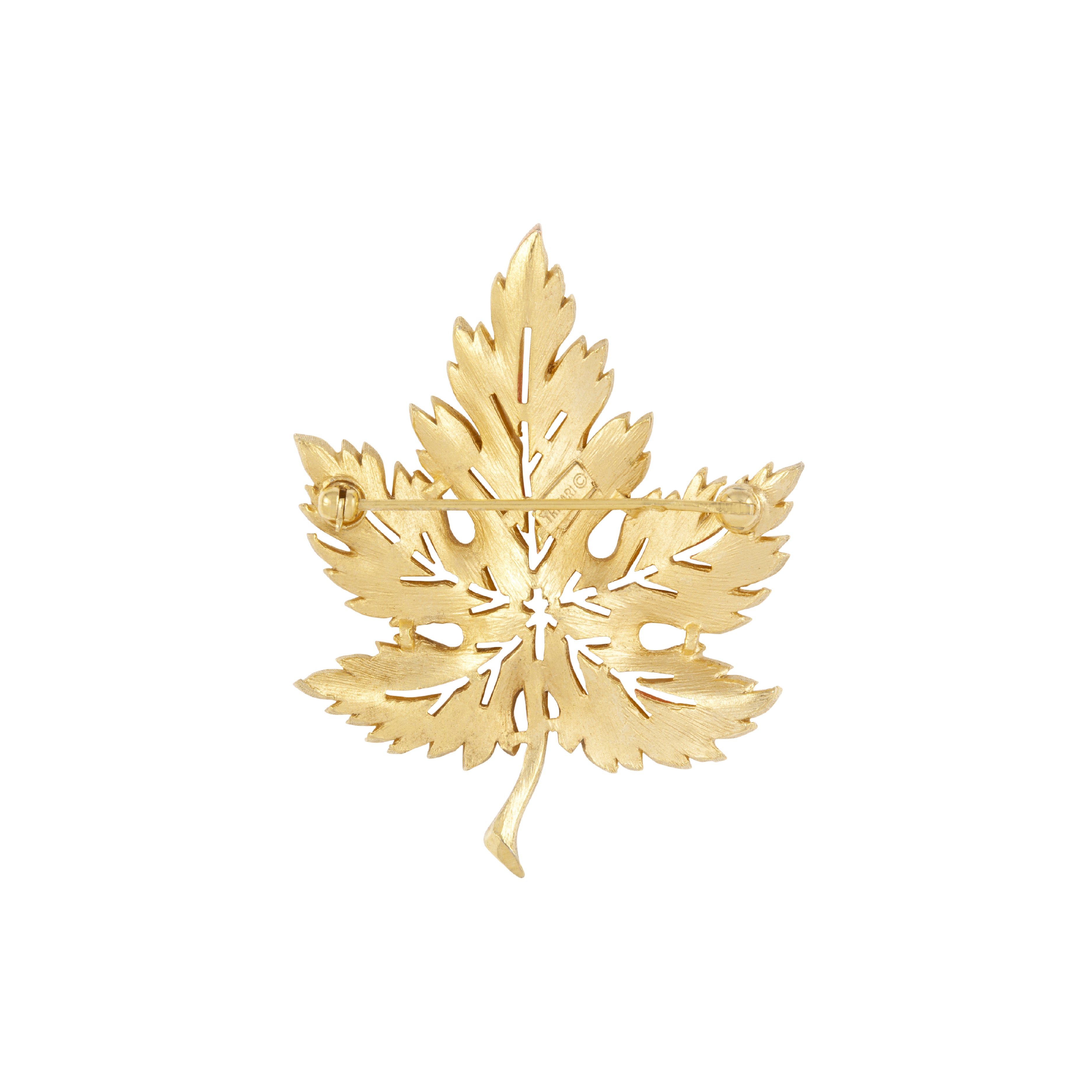 1960s Vintage Trifari Maple Leaf Brooch