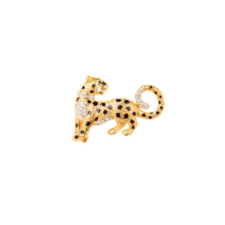 1980s Vintage Attwood & Sawyer Leopard Brooch