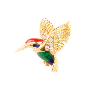 1960s Vintage Attwood & Sawyer Hummingbird Brooch