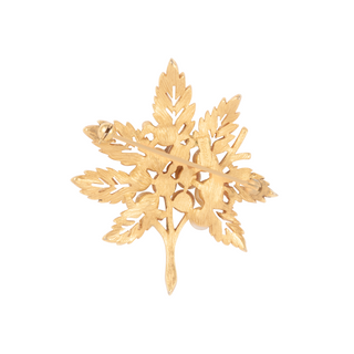 1960s Vintage Trifari Leaf Brooch