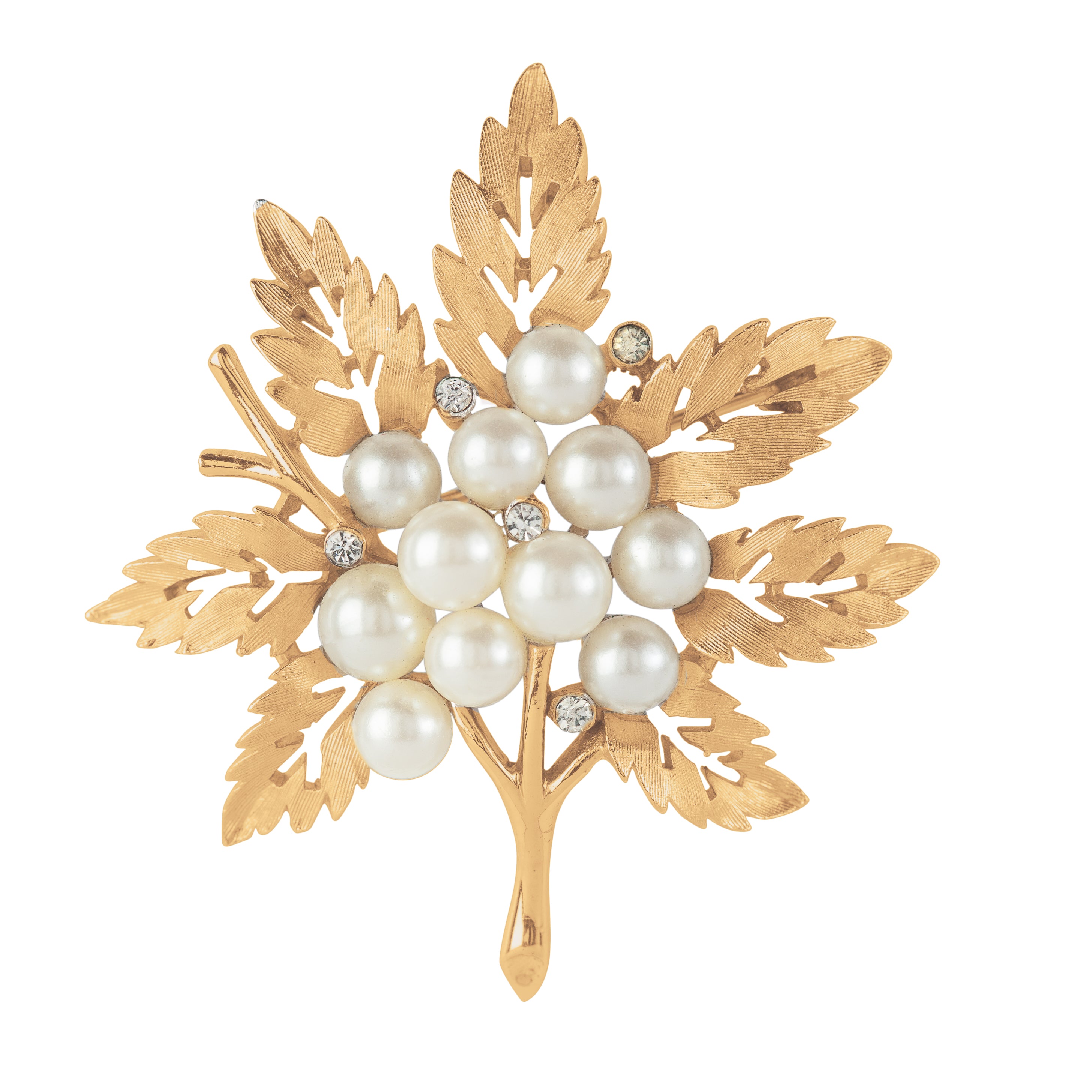 Trifari on sale leaf brooch