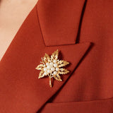 1960s Vintage Trifari Leaf Brooch