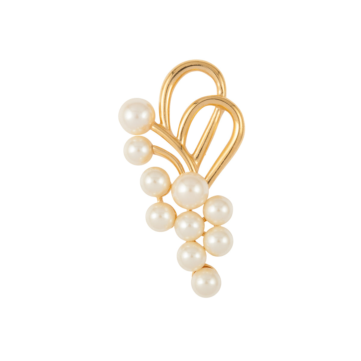 1960s Vintage Napier Faux Pearl Brooch