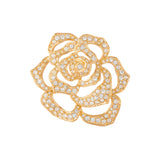 1990s Vintage Elizabeth Taylor Rose Brooch