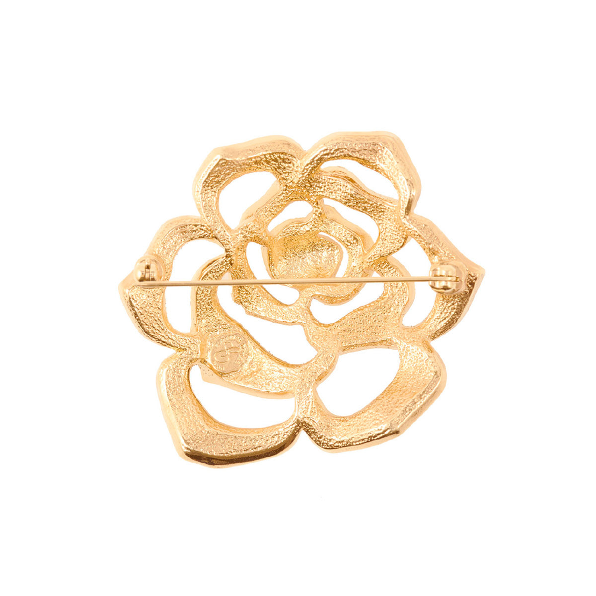 1990s Vintage Elizabeth Taylor Rose Brooch