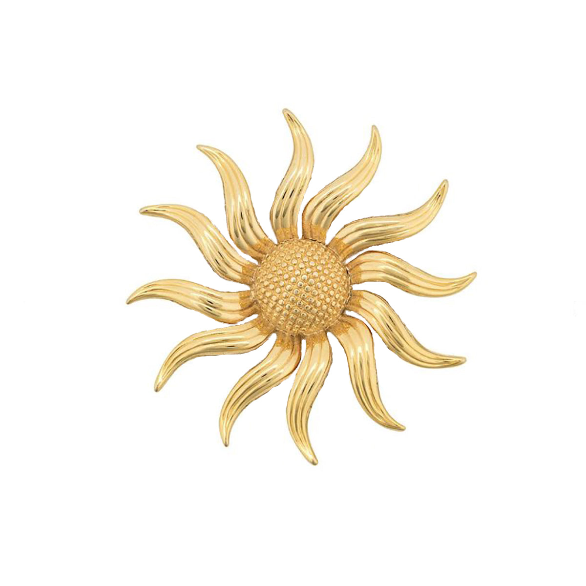 1980s Vintage Kenneth Jay Lane Duotone Flower Brooch