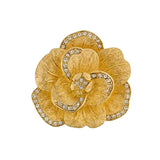 1980s Vintage Christian Dior Blooming Flower Brooch