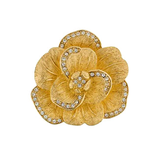 1980s Vintage Christian Dior Blooming Flower Brooch