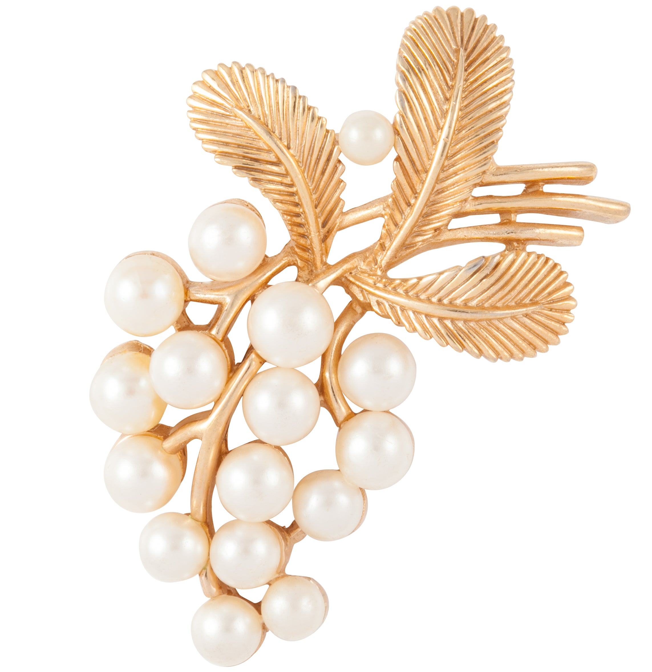 Vintage on sale pearl brooch