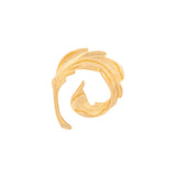 1980s Vintage Stylised Leaf Brooch