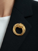 1980s Vintage Stylised Knot Brooch