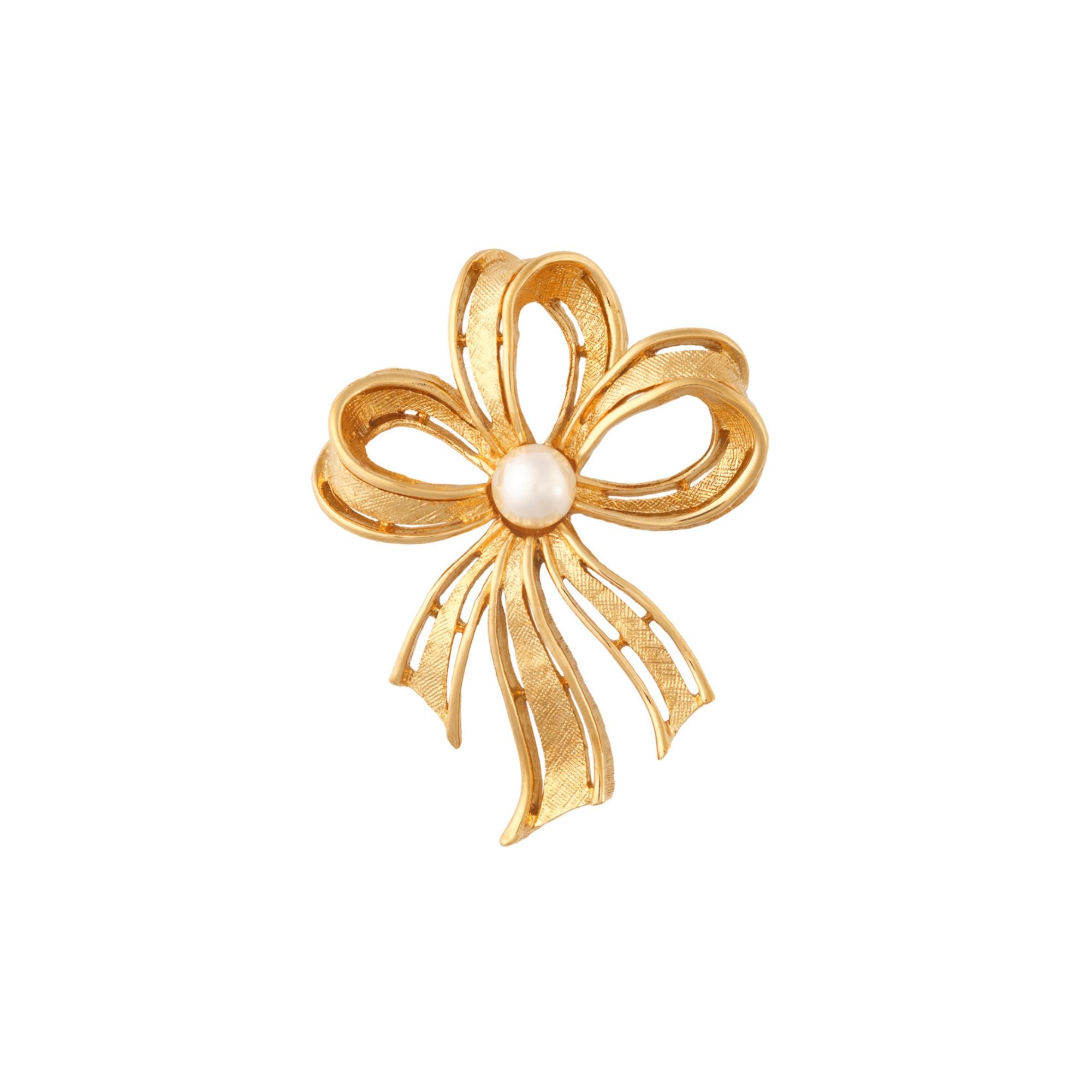 1980s Vintage Napier Bow Brooch