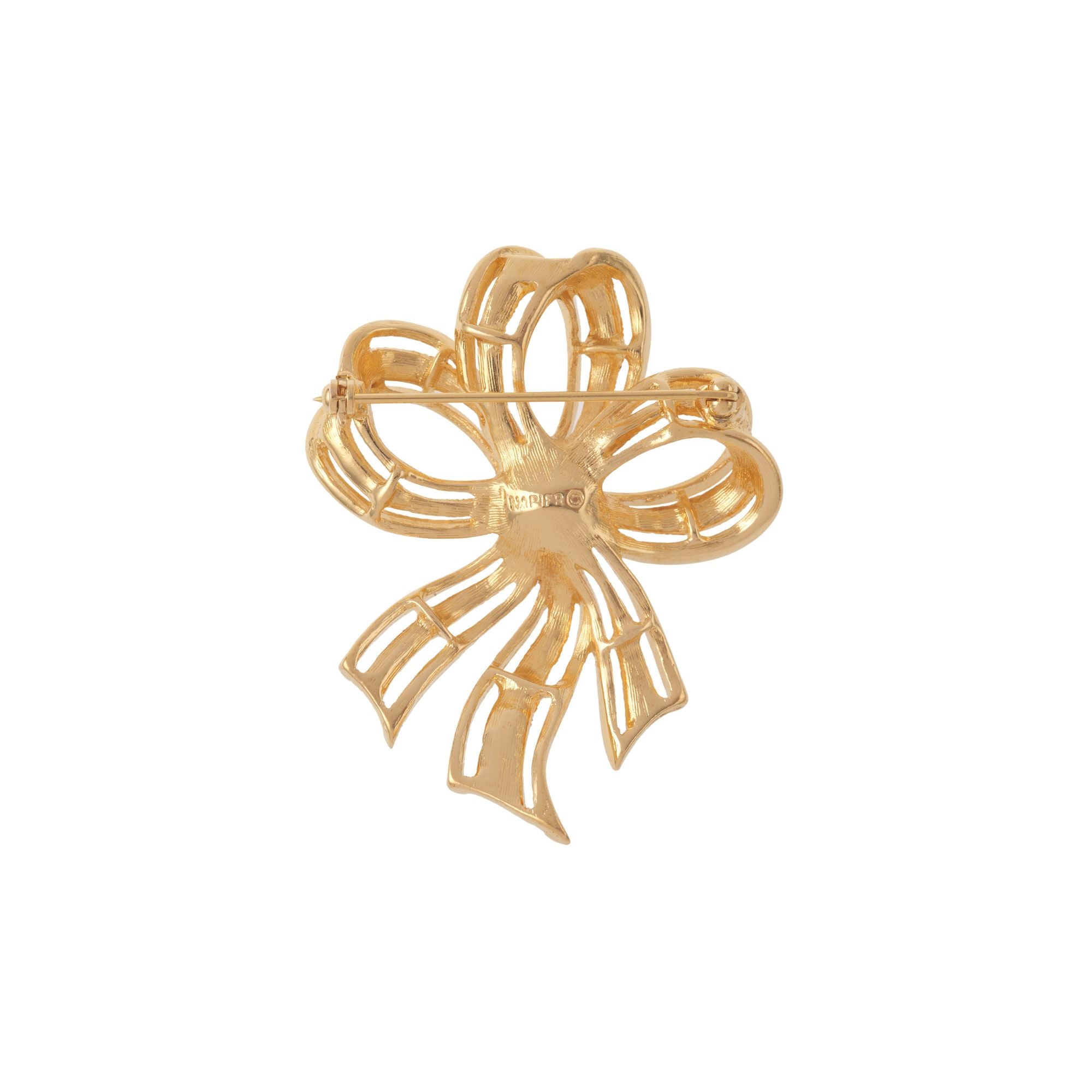1980s Vintage Napier Bow Brooch