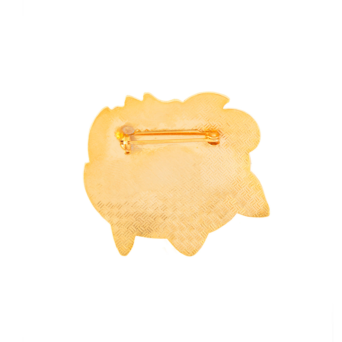 1980s Vintage Cloisonné Water Lily Brooch