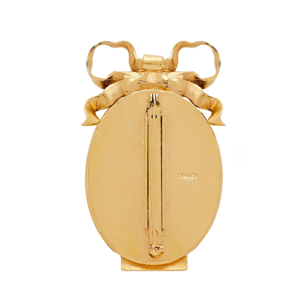 1980s Vintage Chanel Cameo Brooch