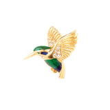 1960s Vintage Attwood & Sawyer Hummingbird Brooch