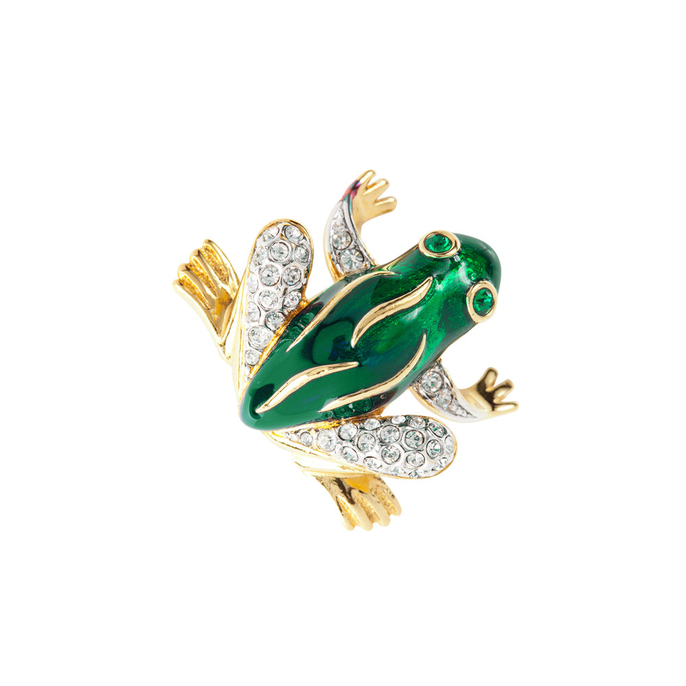 1980s Vintage Frog Brooch