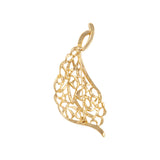 1990s Vintage Stylised Leaf Brooch