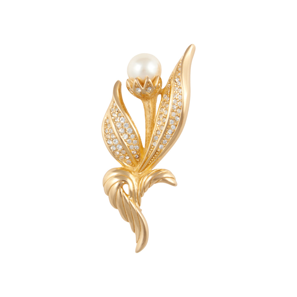1980s Vintage Christian Dior Flower Brooch