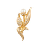 1980s Vintage Christian Dior Flower Brooch