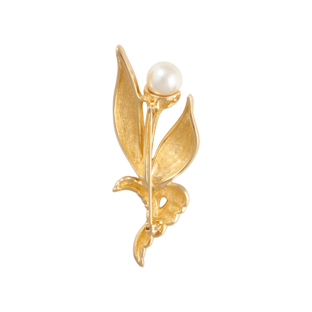 1980s Vintage Christian Dior Flower Brooch
