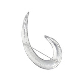 1990s Vintage Stylised Curl Brooch