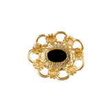 1980s Vintage Edwardian Revival Oval Brooch