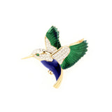 1980s Vintage Hummingbird Brooch