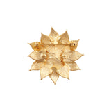 1980s Vintage Stylised Floral Brooch
