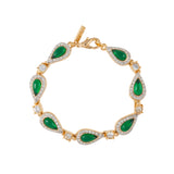 1980s Vintage D'Orlan Faux Emerald Set