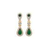 1980s Vintage D'Orlan Faux Emerald Set