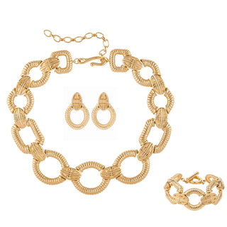 1980s Vintage Givenchy Earring, Bracelet and Necklace Set