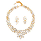 1980s Vintage Napier Crystal Earring and Necklace Set