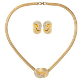 1980s Vintage Christian Dior Necklace And Earring Set