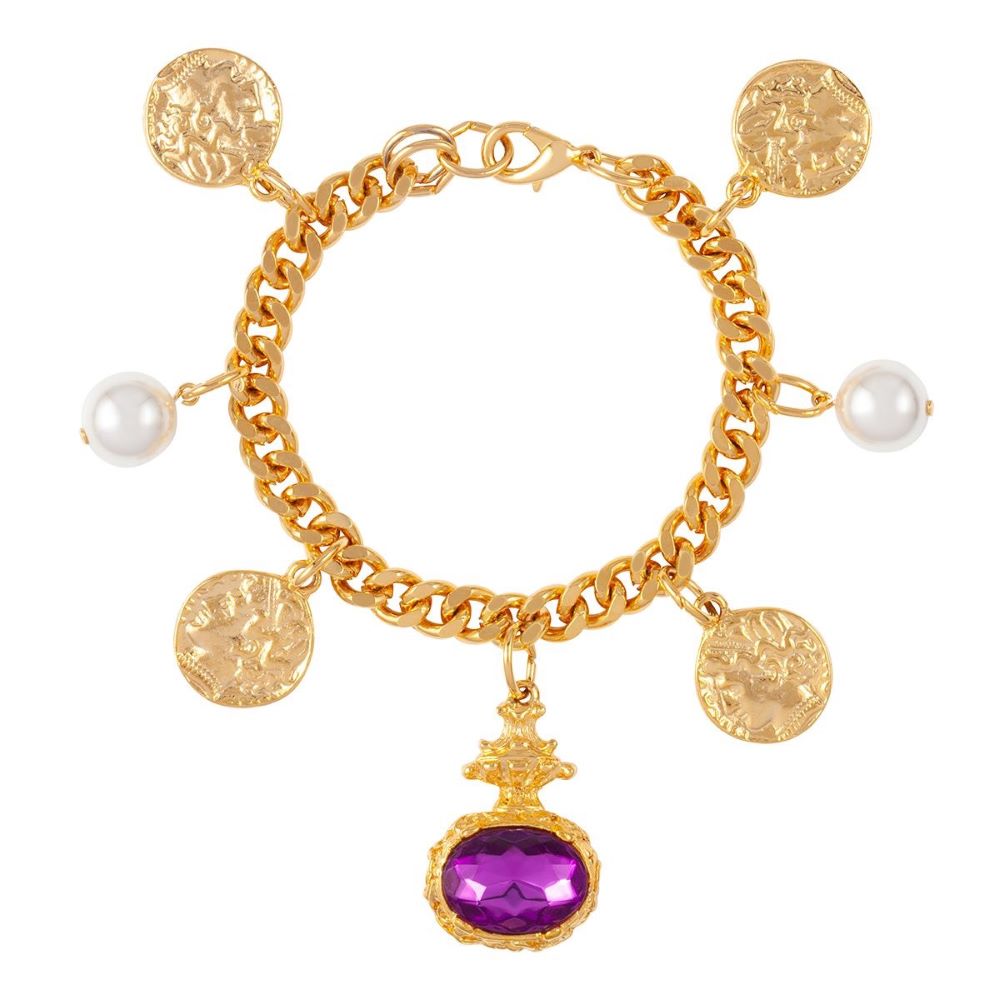 1980s Vintage Charm Bracelet