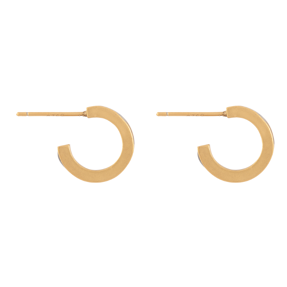 1980s Vintage Christian Dior Demi Hoop Earrings