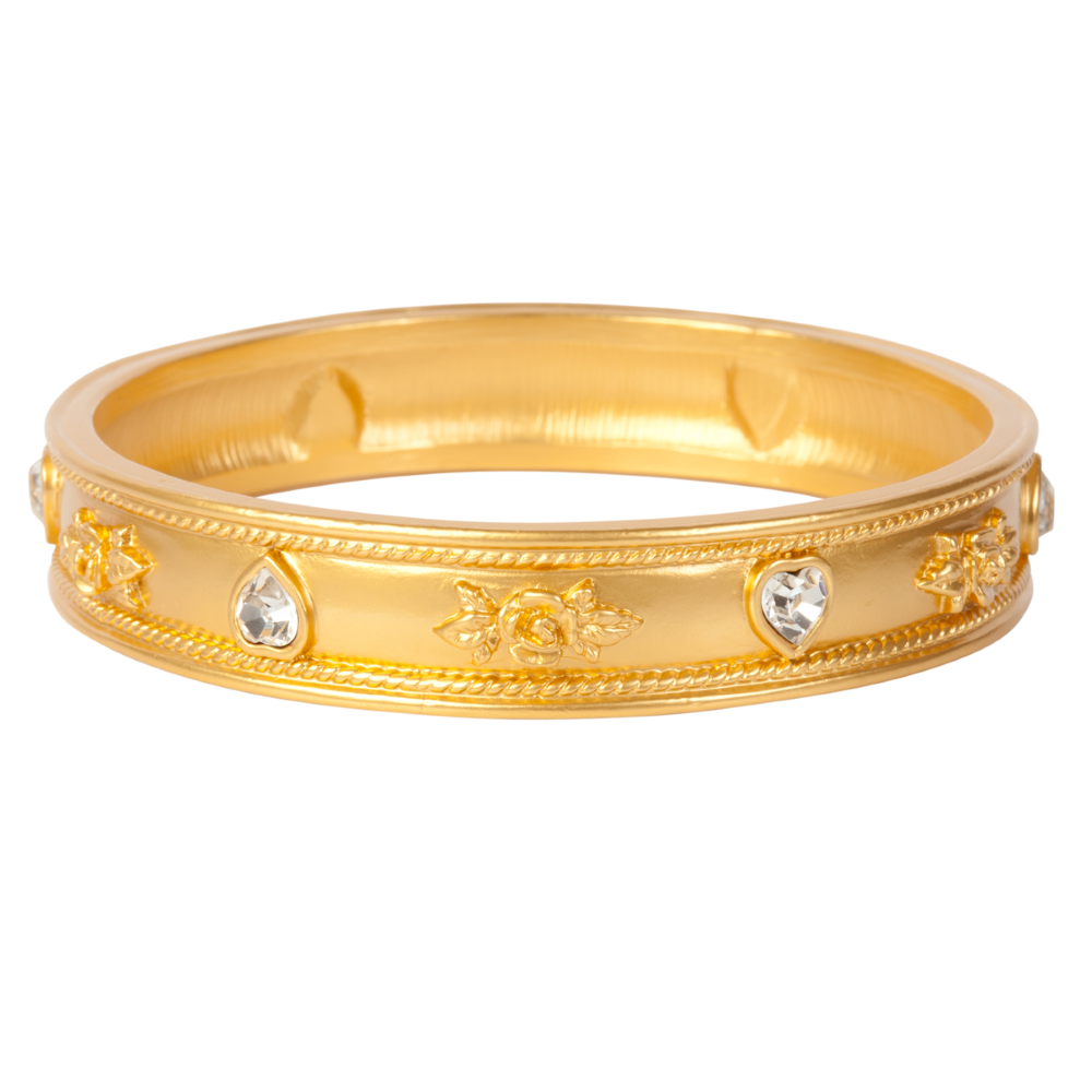 1990s Vintage Elizabeth Taylor Love Blooms Bangle